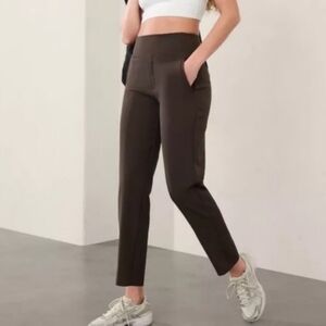 Athleta Endless High Rise Pants Brown Women's Plus Size 20